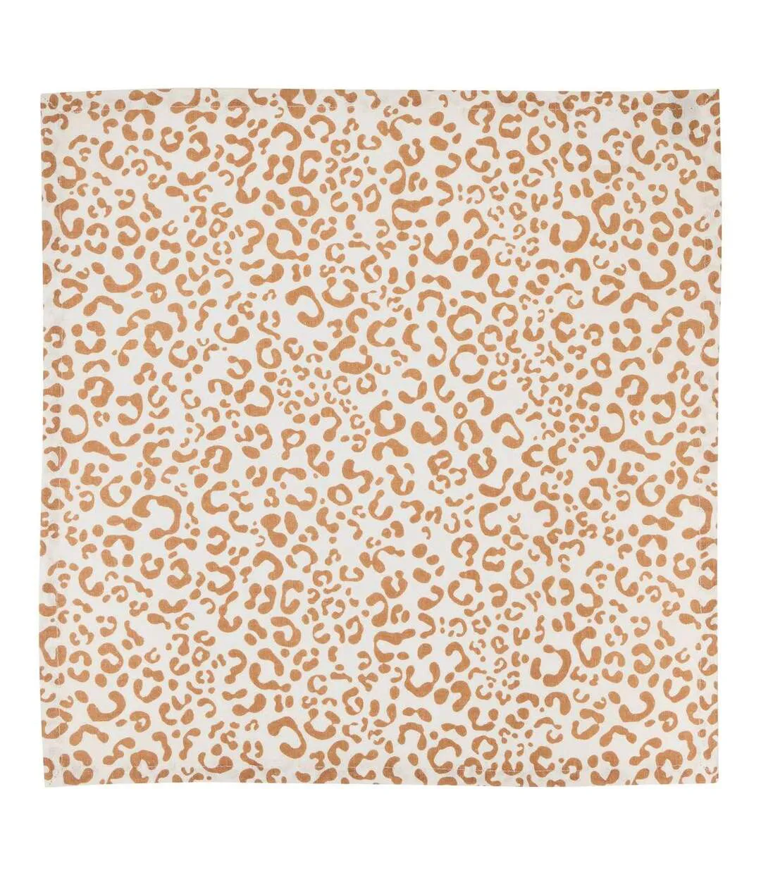 Lot de 4 Serviettes de Table Leopardi 40x40cm Beige-2