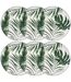 Lot de 6 Assiettes à Dessert Palme 19cm Vert-1