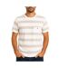 T-Shirt blanc/beige homme rms26 rayures-1