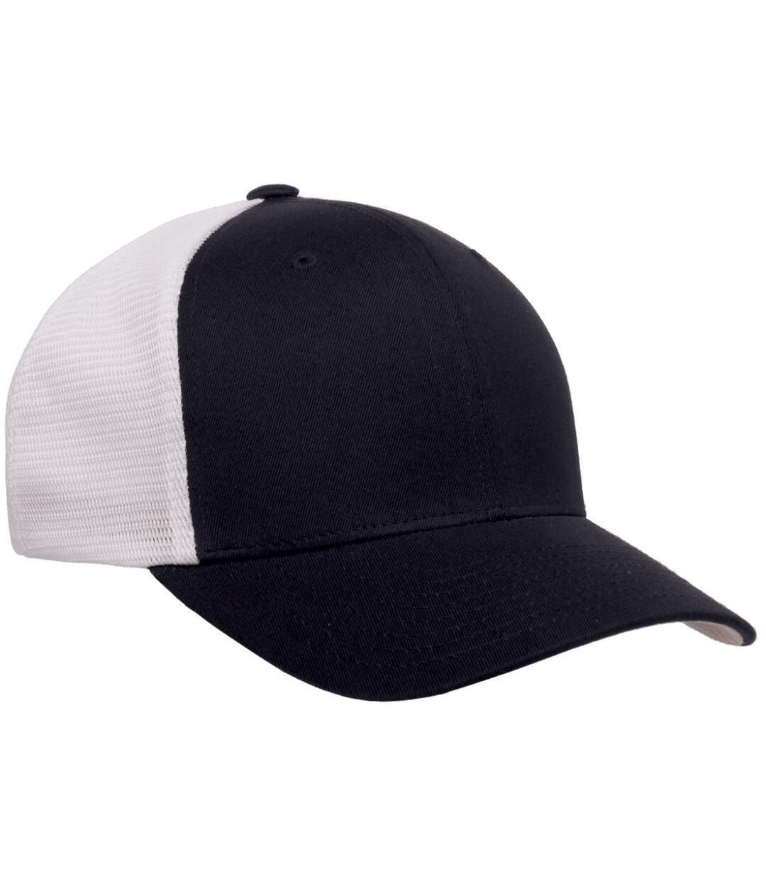 Casquette adulte bleu marine / blanc Flexfit-4