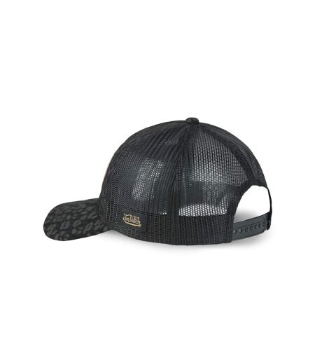 Casquette baseball avec filet all over imitation fourrure Léopard Vondutch