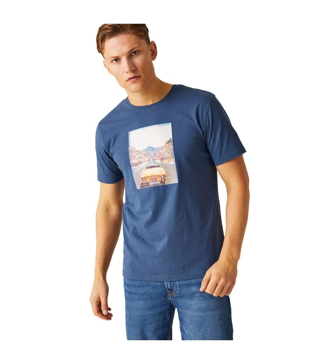 T-shirt cline homme denim foncé Regatta-4