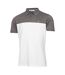 Mens Colour Block Golf Polo Shirt Charcoal White Calvin Klein-1