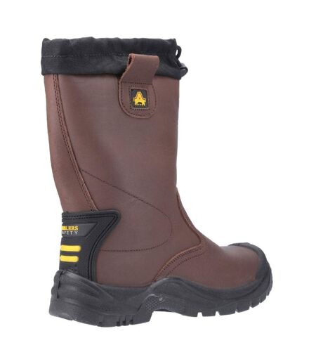 Mens Fs245 Antistatic Leather Safety Rigger Boot Brown Amblers
