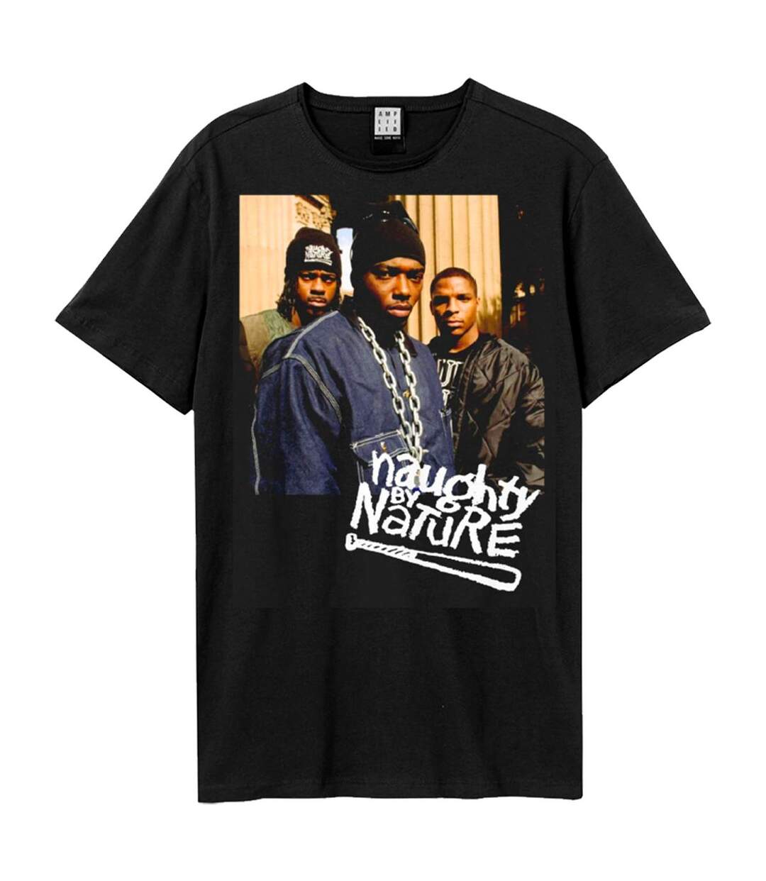 Mens band photo naughty by nature t-shirt black Amplified-1