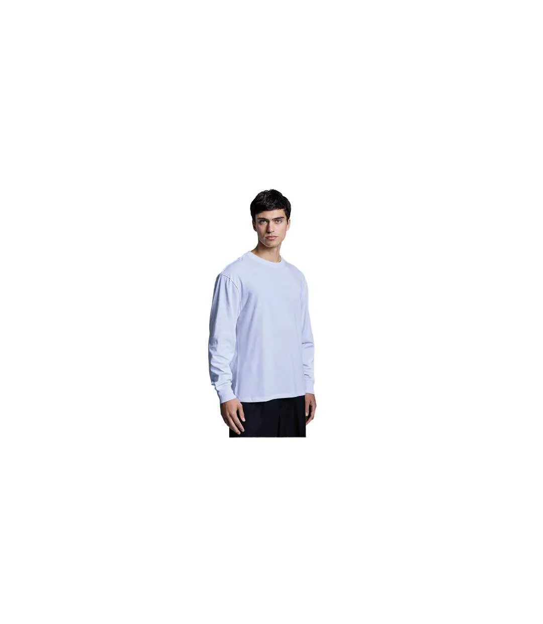 T-shirt Manches Longues Headline Homme Blanc Anthem-1