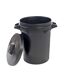 Trilanco Heavy Duty Garbage Can (Black) (19.8 Gallons)