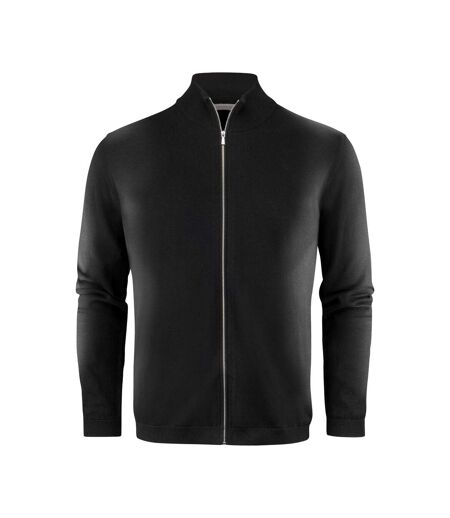 Mens Ashland Knitted Cardigan Black James Harvest