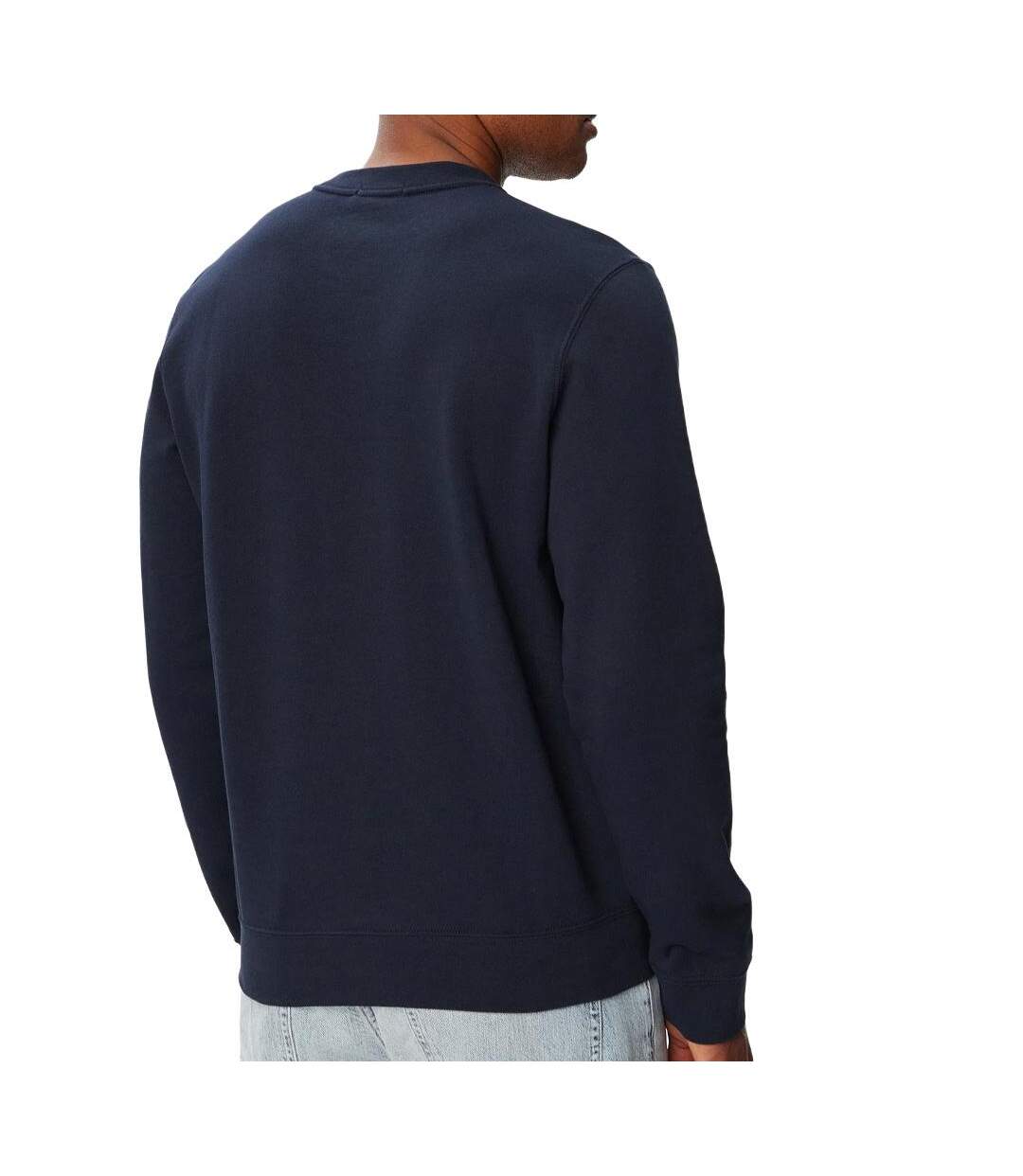 Sweat bleu homme calvin klein jeans terry-2