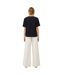 T-shirt Motif/style Ruché Femme Noir French Connection-3