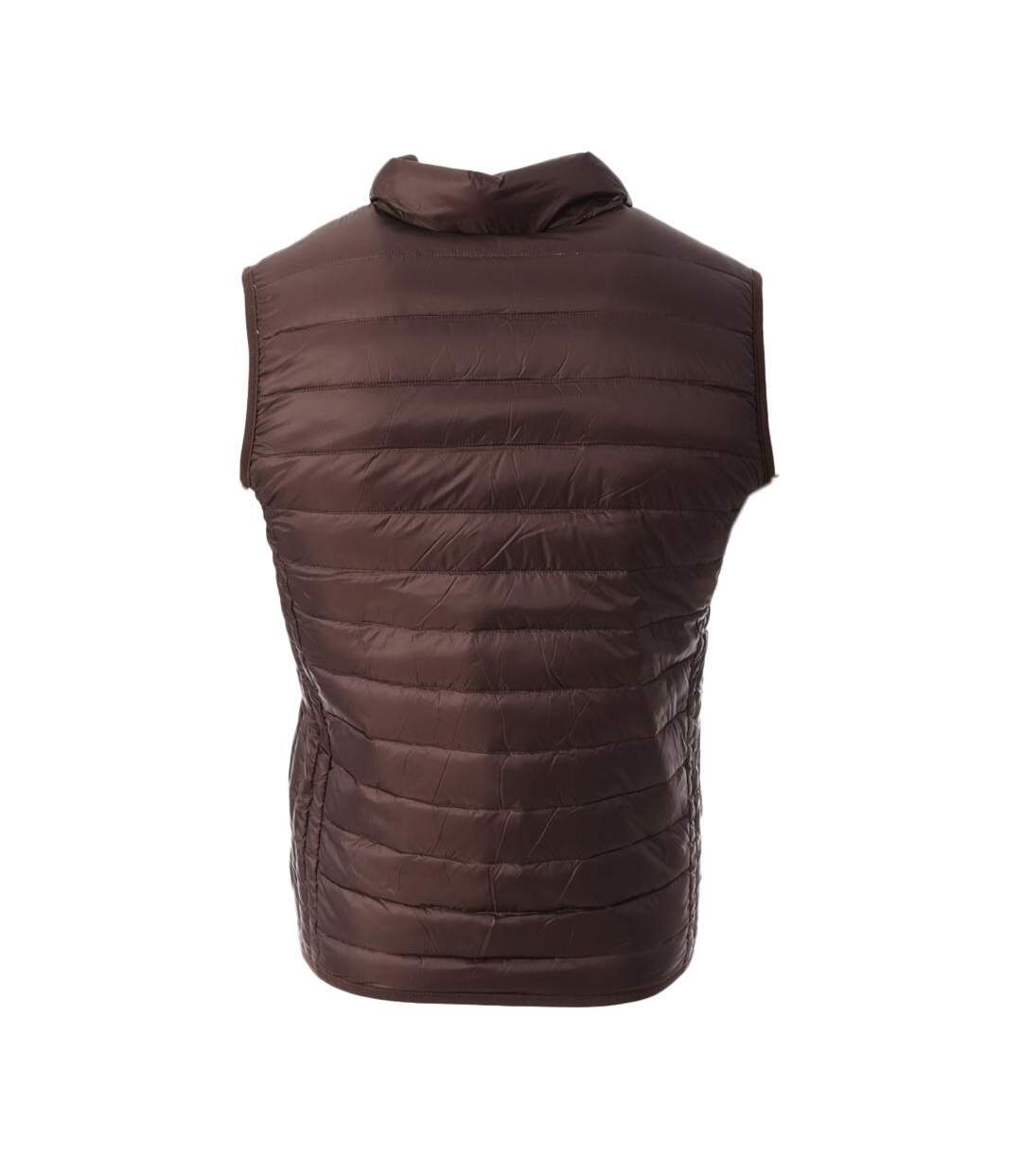 Doudoune sans manches marron homme schott oaklandvrs-2