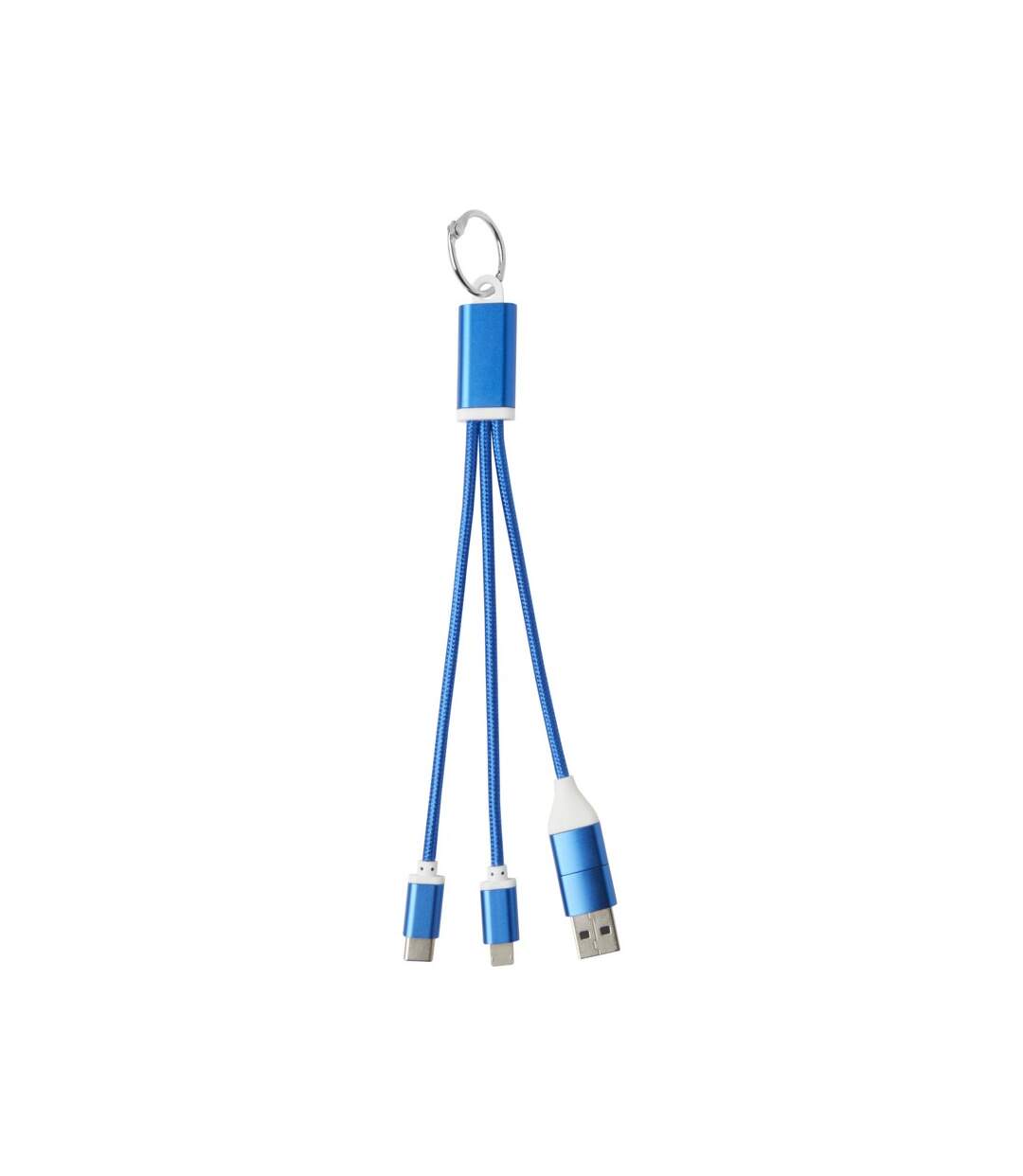 Porte-clés avec câble de recharge taille unique bleu roi Generic-1