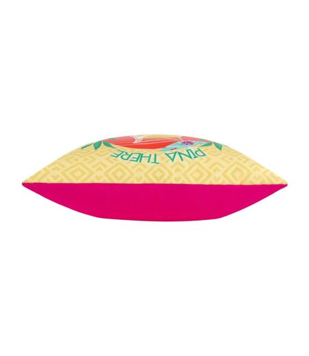 Pina there abstract outdoor cushion cover 43cm x 43cm yellow Furn