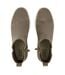 Womens/ladies Verona Leather Mid Cut Platform Ankle Boots Green Toms-3