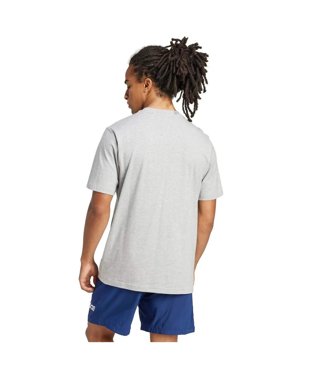 T-shirt Motif/style Linéaire Homme Gris Adidas-3