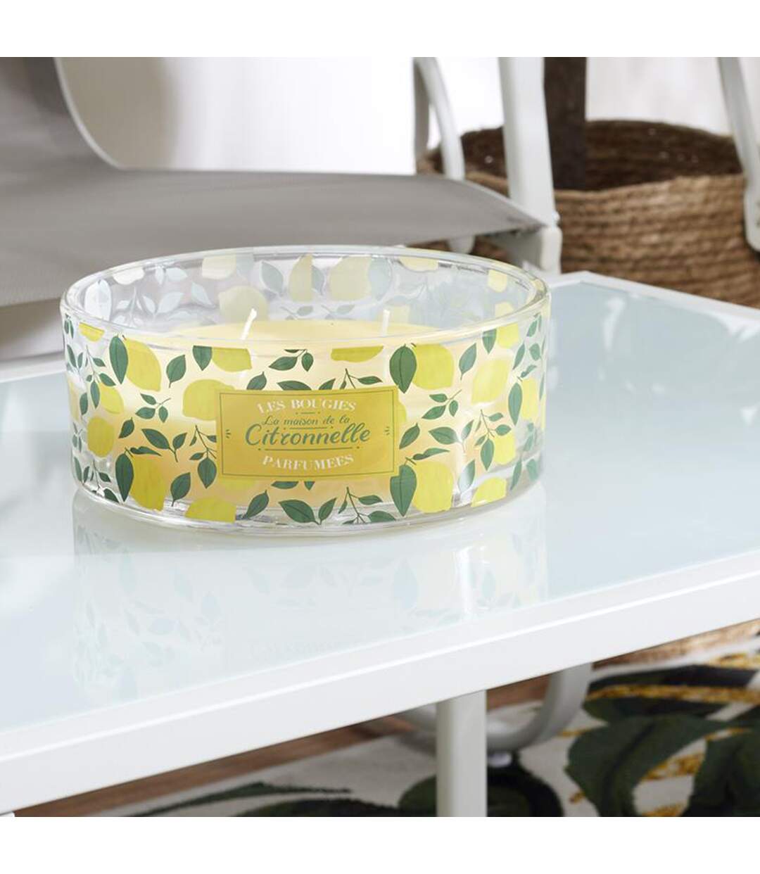 Lot de 3 bougies parfumées à la citronnelle collection LIMONE 3 pièces-4