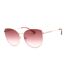 Lunettes De Soleil Motif Yeux De Chat Femme Taille Unique Rose Doré Longchamp-1