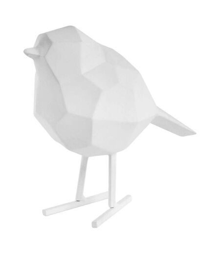 Oiseau en résine mat origami 17cm