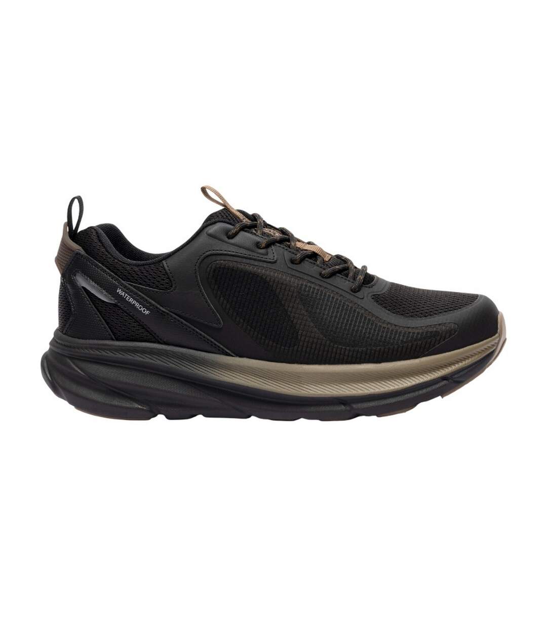 Mens Carver Waterproof Trainers Black Trespass-3