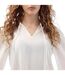 Robe Courte Manches ¾ Pretty Femme Blanc Vero Moda-4
