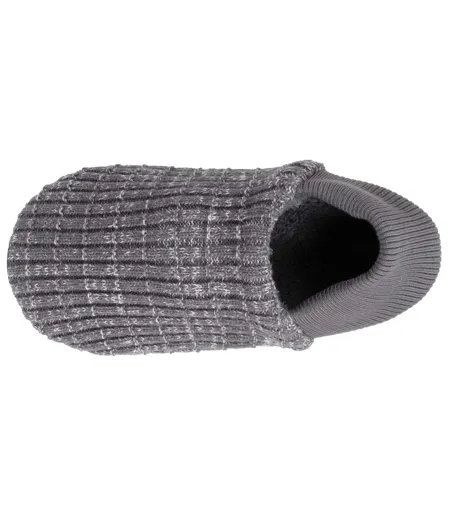 Isotoner Chaussettes d'intérieur homme maille côtelée, picots antidérapants