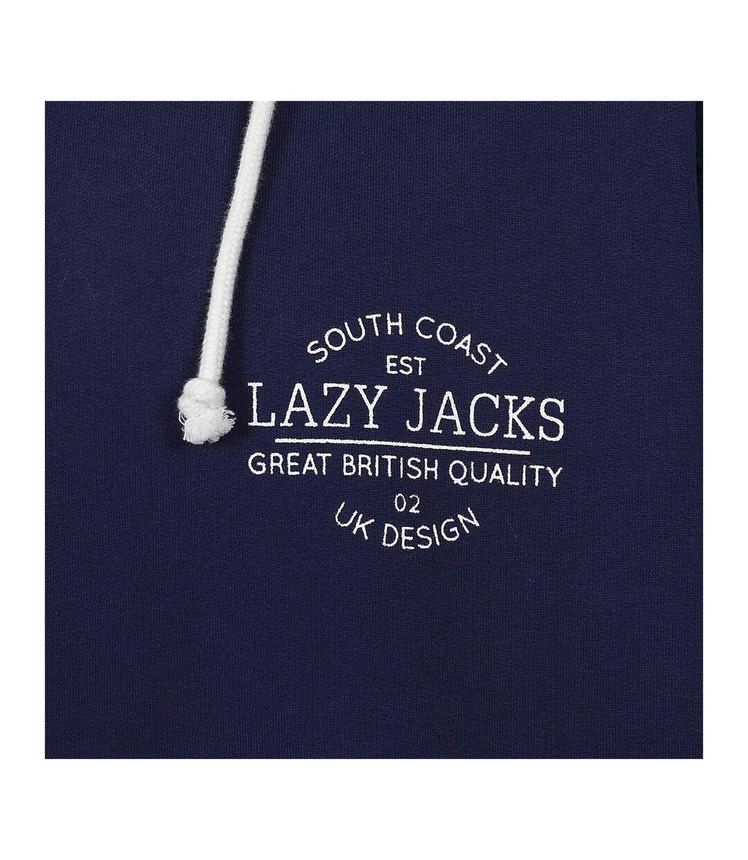 Mens Cotton Hoodie Marine Lazy Jacks-3