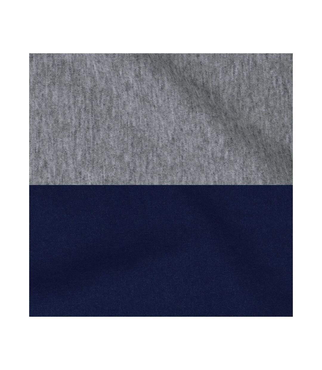 Sweat À Capuche Motif/style Blocs De Couleurs Adulte Oxford Bleu Marine Jerzees-2