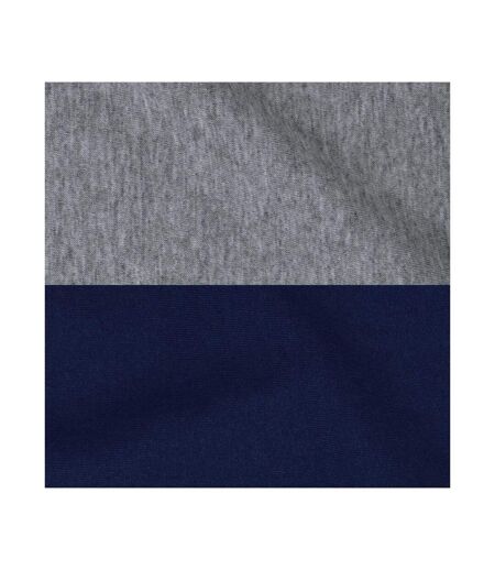 Sweat À Capuche Motif/style Blocs De Couleurs Adulte Oxford Bleu Marine Jerzees