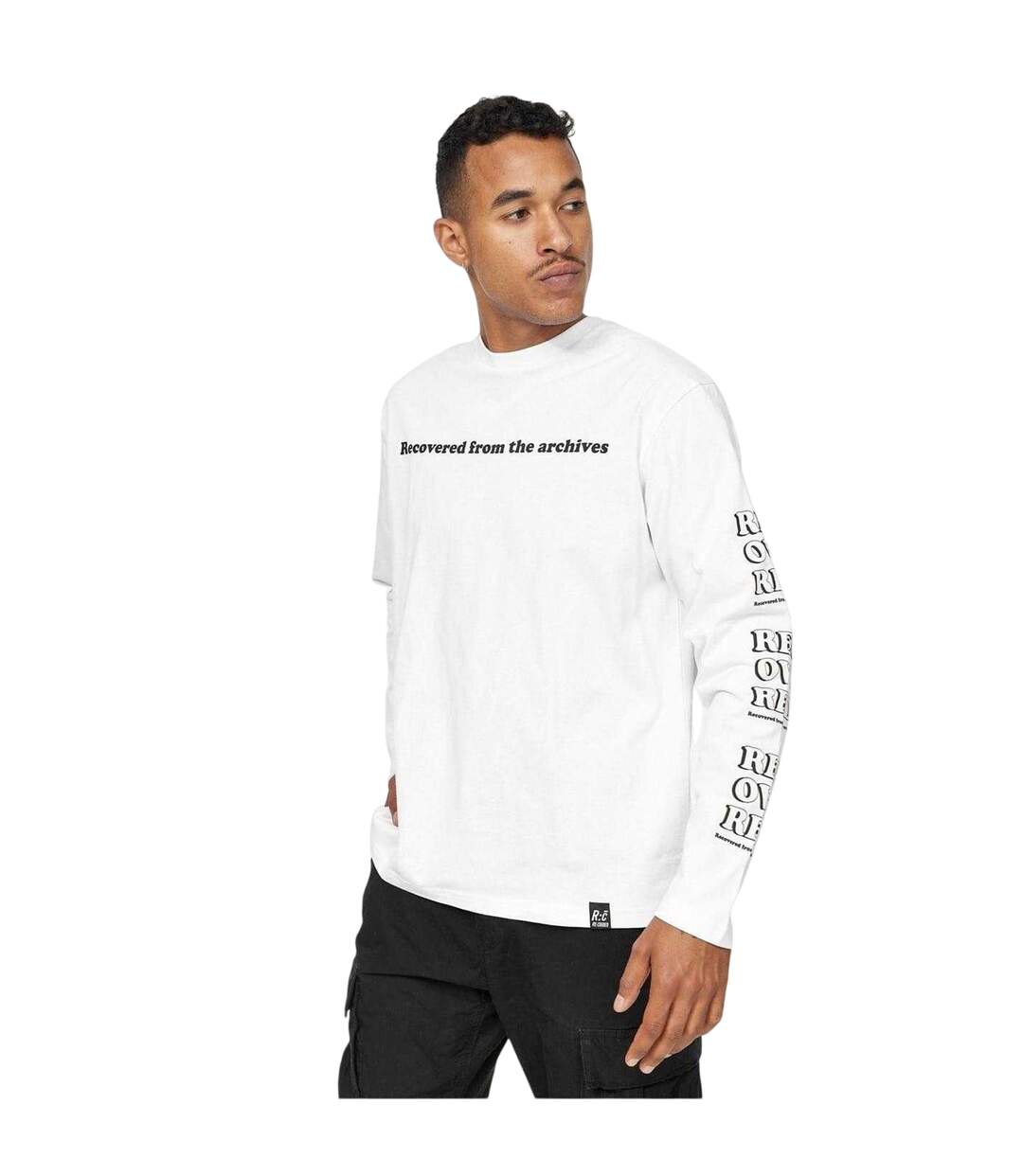T-shirt Motif/style Lettrage Retro Homme Blanc K-Swiss-4
