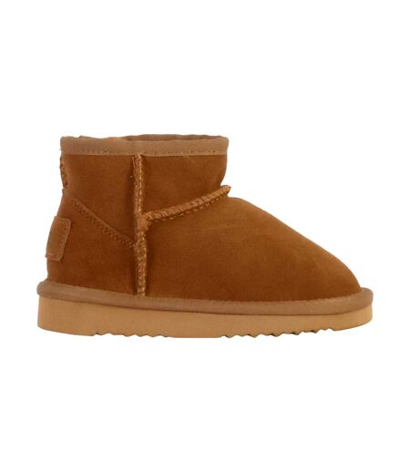 Bottines Chausson Enfant Cuir Natural World Bota Alta Merino