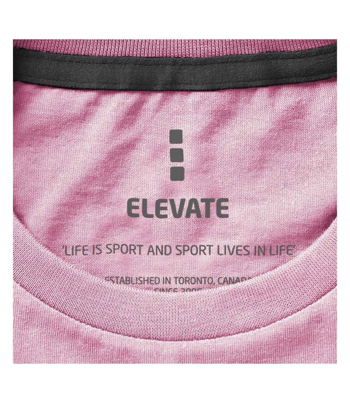 Elevate Womens/Ladies Nanaimo Short Sleeve T-Shirt (Light Pink)