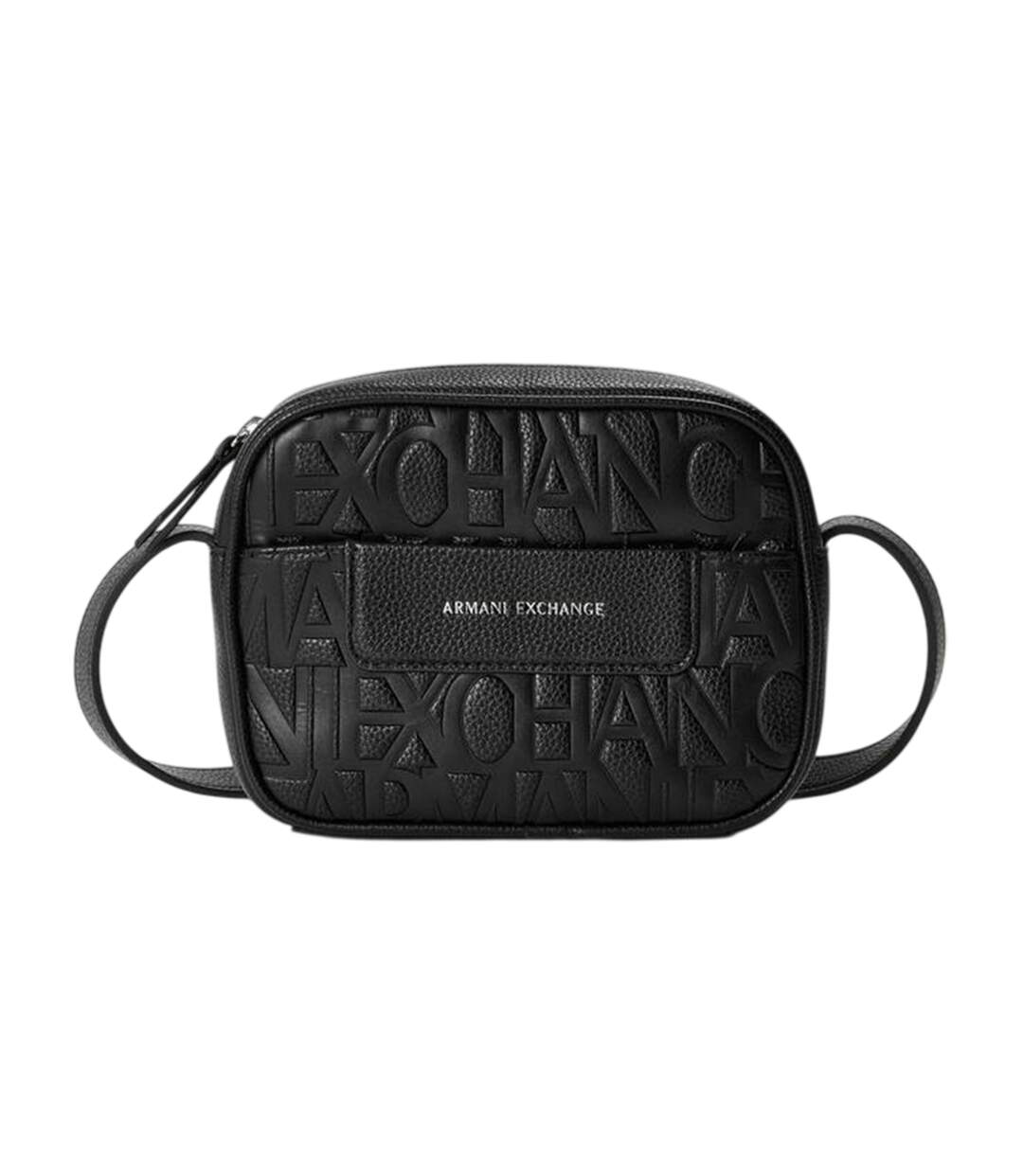 Sac À Bandoulière Motif/style Logo Partout Adulte Taille Unique Noir Armani Exchange-1