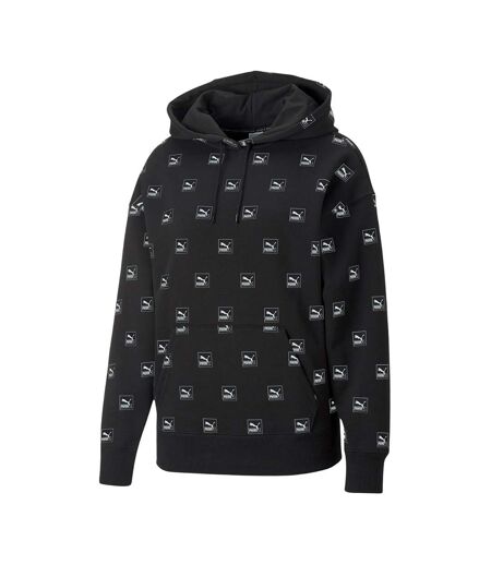 Sweat À Capuche Motif/style Imprimé Intégral Love Femme Noir Puma