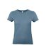 Womens/ladies e190 t-shirt stone blue B&C-1