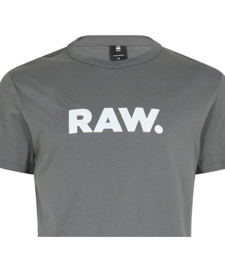 T-shirt Motif/style Logo Homme Gris G-Star