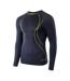 T-shirt Manches Longues Ikar Homme Bleu Marine Foncé Hi-Tec-3