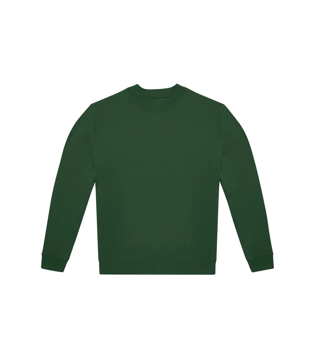 Unisex adult id.332 crew neck sweatshirt bottle green B&C-1