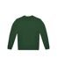 Unisex adult id.332 crew neck sweatshirt bottle green B&C-1
