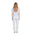 Pantalon De Jogging Motif/style Imprimé Tigre Femme Bleu Clair PJ Salvage-3