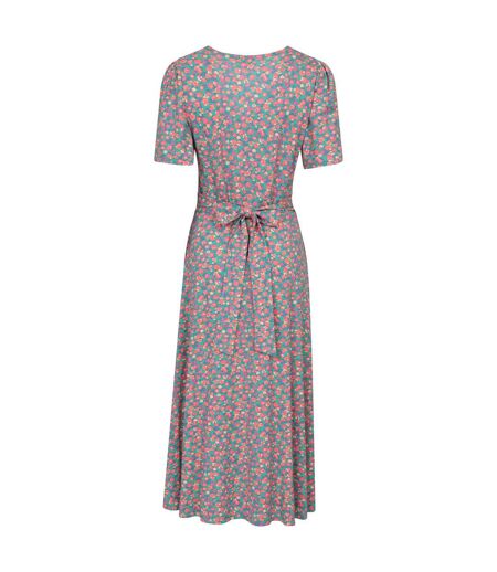Womens/ladies como floral dress coral Mountain Warehouse