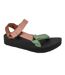 Womens/ladies Midform Universal Platform Sandals Clay Sage Black Teva-1