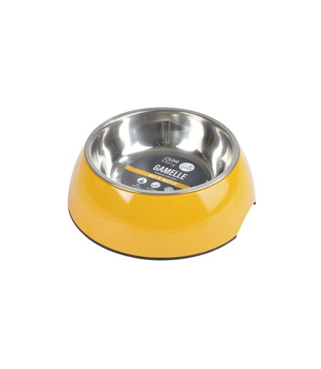 Gamelle pour Chien & Chat Bol Inox 14cm Moutarde