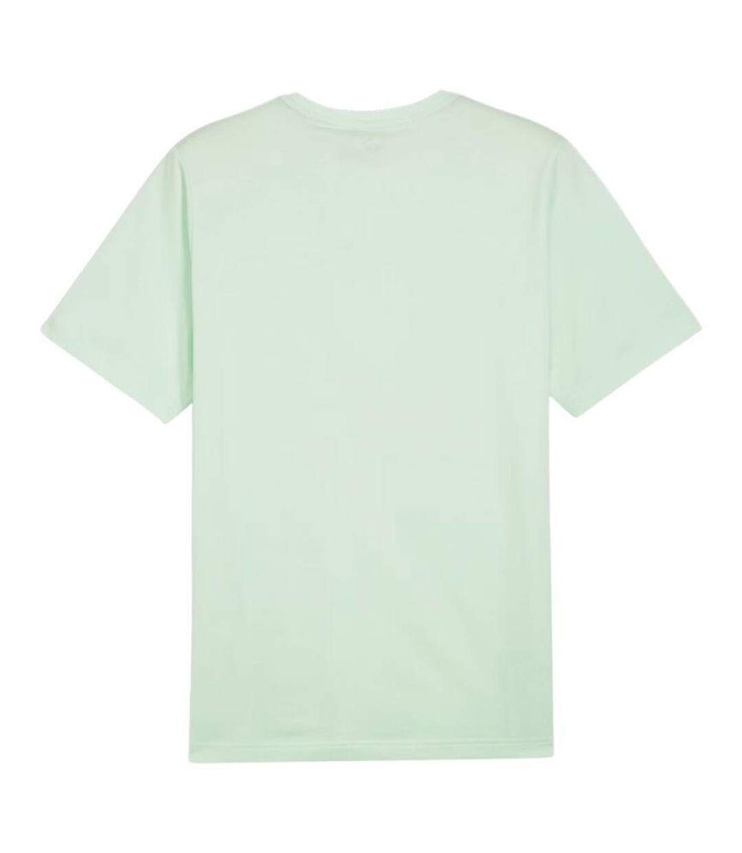 T-shirt Style Logo Ess+ Col Homme Vert Puma-2