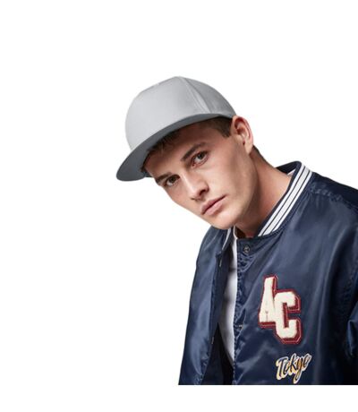 Rapper Snapback Cap Light Grey Beechfield
