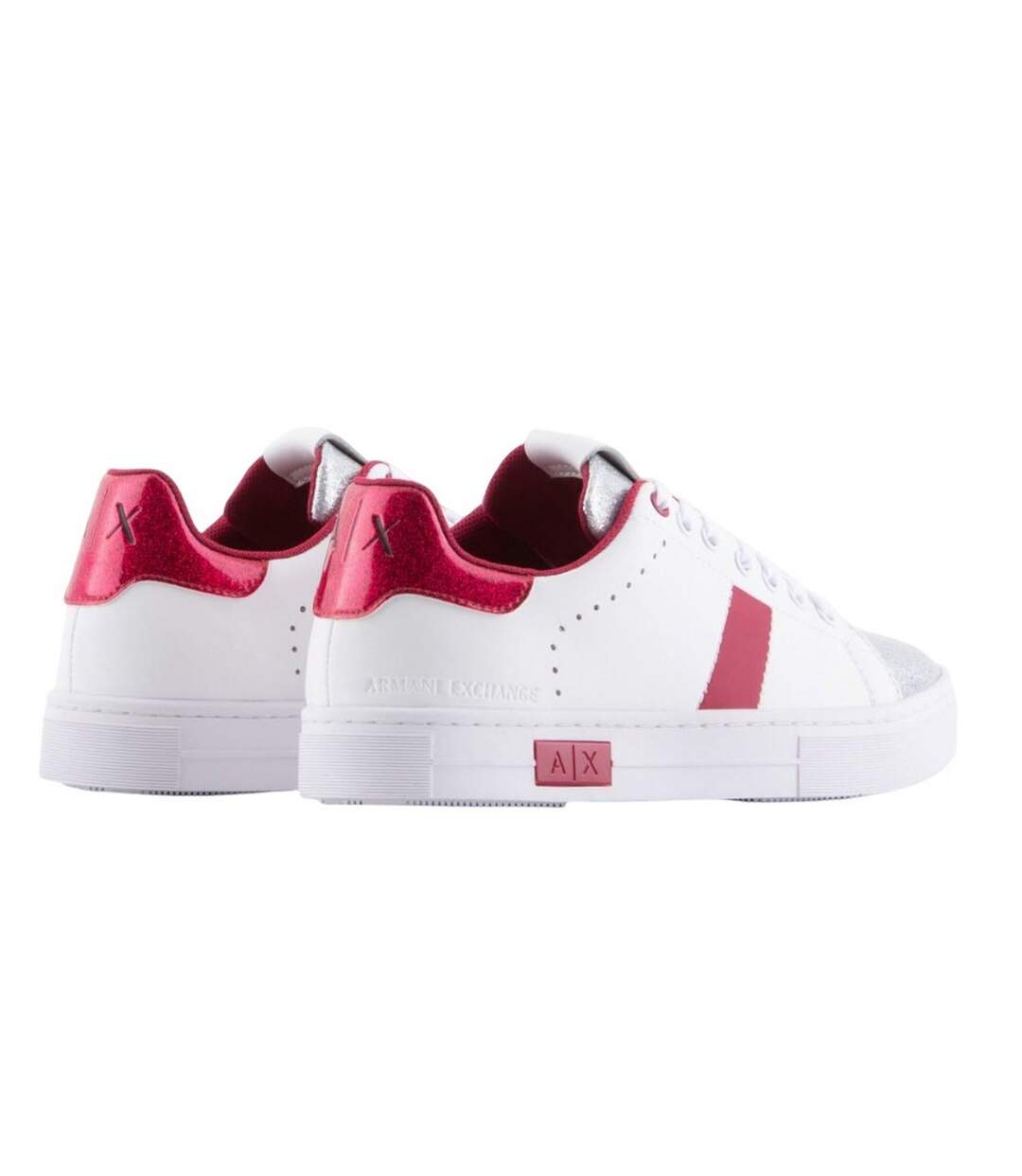 Baskets Femme Blanc Rouge Armani Exchange-2
