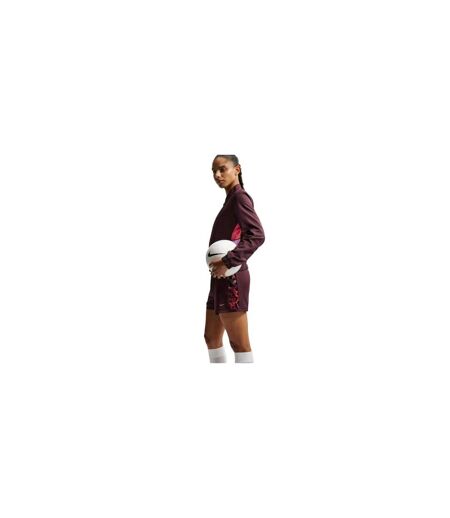 Womens/ladies Academy Shorts Burgundy Nike