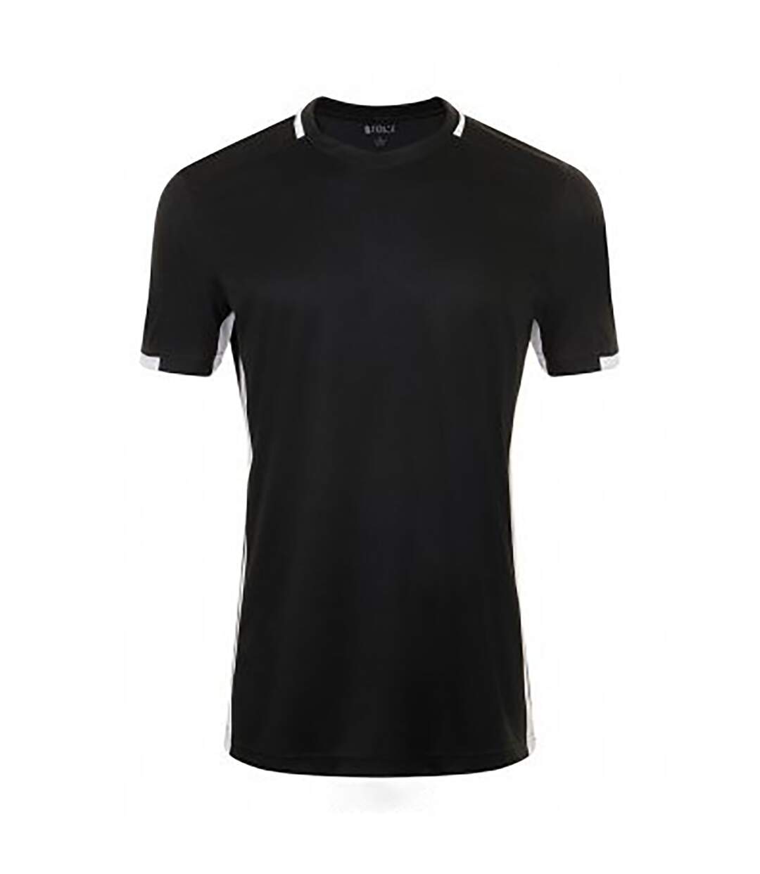 Classicot-shirt de football homme noir/blanc SOLS-1