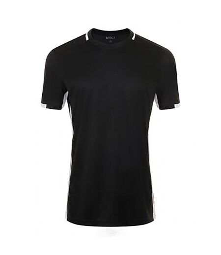 Classicot-shirt de football homme noir/blanc SOLS