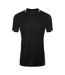 Classicot-shirt de football homme noir/blanc SOLS-1