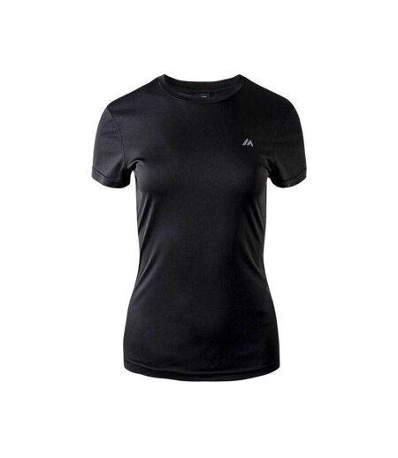 Womens/ladies Bisic T-shirt Black Martes